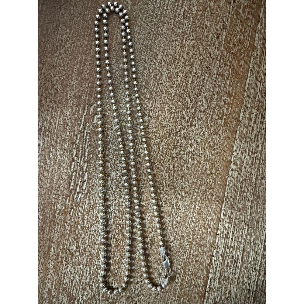 Modern Htf Silpada 30" Ball Link Chain Necklace Sterling Silver 925 Long Italy